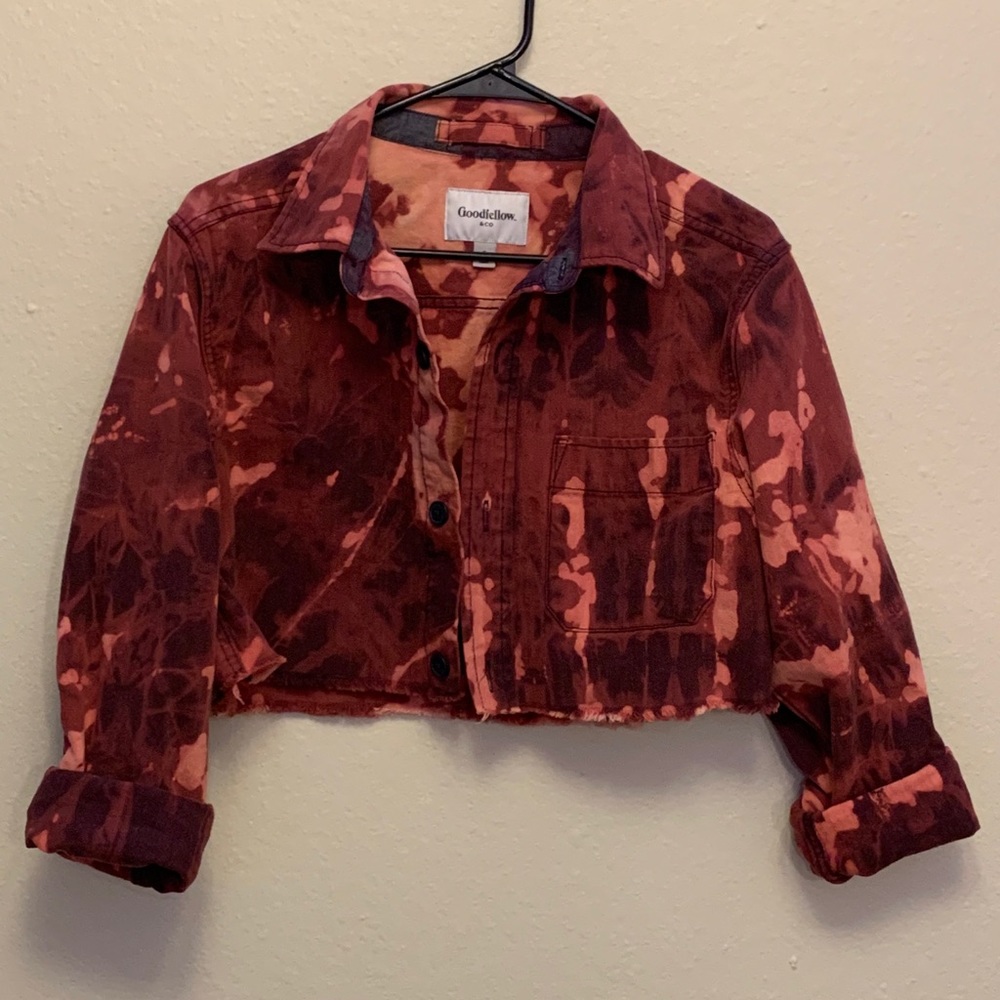 Tie Dye Cropped Jacket